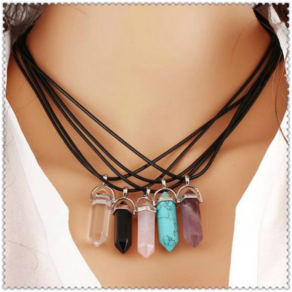 natural gemstone pendant necklace crystal healing chakra reiki silver stone hexagonal prisme cone pendulum charm necklaces
natural gemstone pendant necklace crystal healing chakra reiki silver stone hexagonal prisme cone pendulum charm necklaces