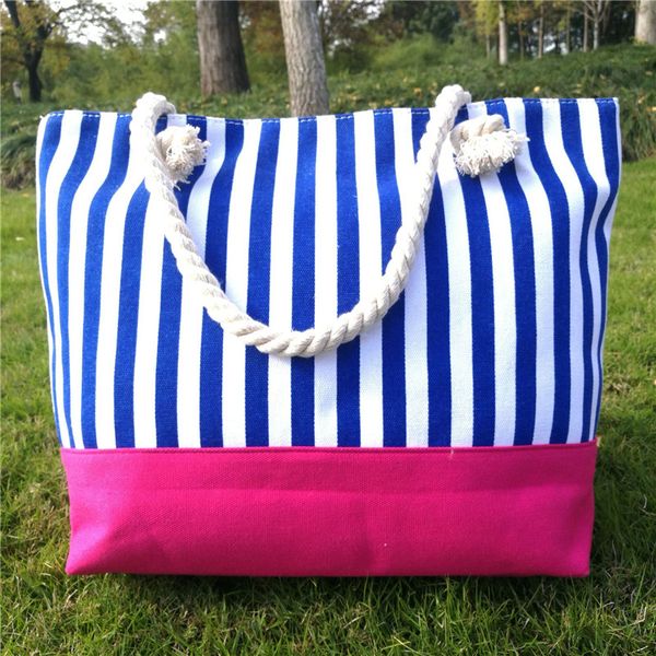 multi color stripe canvas women shopping bag large tote with rope handle factory price handbag
multi color stripe canvas women shopping bag large tote with rope handle factory price handbag