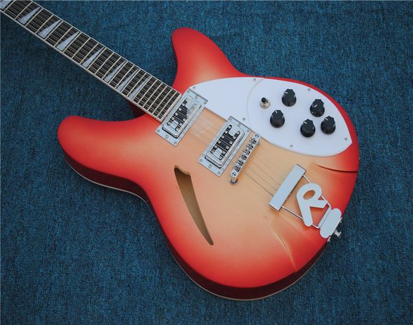 6-string electric guitar,maple fingerboard and abalone fret marks inlay,sunburst color body,white binding and can be customize
6-string electric guitar,maple fingerboard and abalone fret marks inlay,sunburst color body,white binding and can be customize