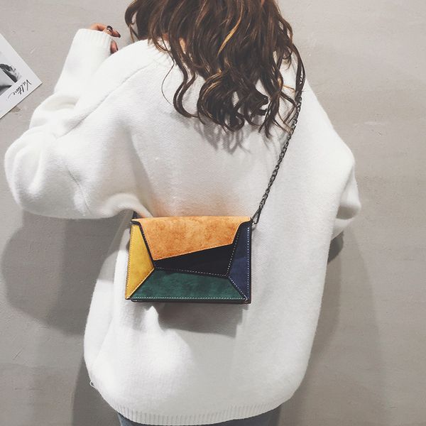 fashion women contrast color handbags new shoulder bag messenger bag pu leather small square package
fashion women contrast color handbags new shoulder bag messenger bag pu leather small square package