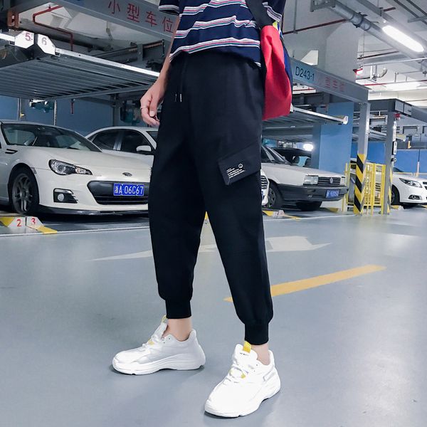 men's blend overalls tide brand casual pants loose plus fat large size beam foot harem pants trend trousers, Black
men's blend overalls tide brand casual pants loose plus fat large size beam foot harem pants trend trousers, Black