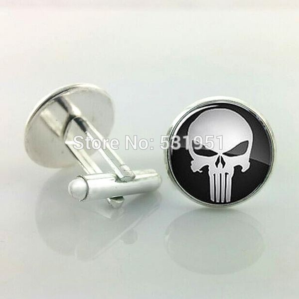 j43 wholesale punisher cufflinks,skull cufflinks for men,gift for him,men accessories,men cufflinks high quality, Silver;golden
j43 wholesale punisher cufflinks,skull cufflinks for men,gift for him,men accessories,men cufflinks high quality, Silver;golden