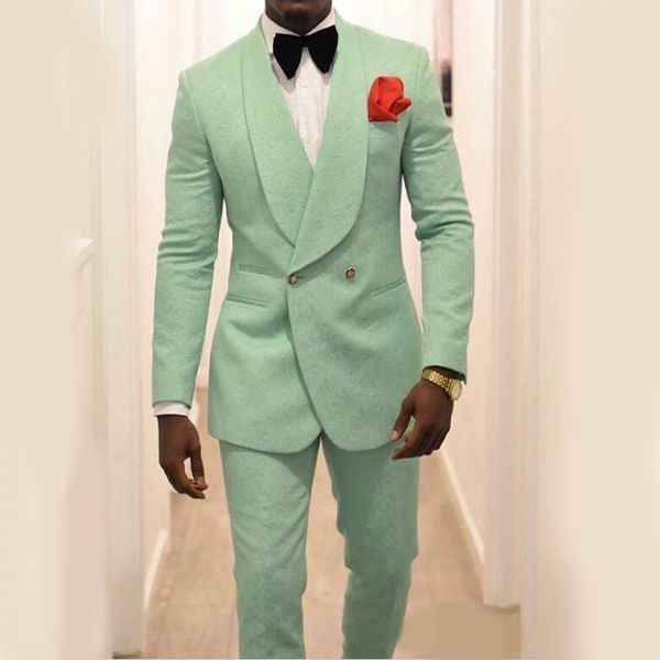 mint green men groom tuxedos for wedding suits 2020 shawl lapel double breasted two pieces (jacket pants) formal man blazer latest style, Black;gray
mint green men groom tuxedos for wedding suits 2020 shawl lapel double breasted two pieces (jacket pants) formal man blazer latest style, Black;gray
