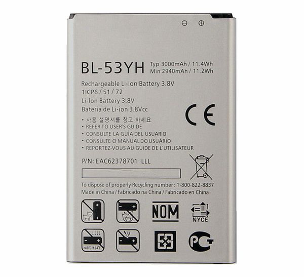 10pcs 3000mah replacement battery for lg g3 bl-53yh f400 f400k f460 f470 d830 d850 vs985 d850 d851 d852 d855 d857 d858 d859 ls990
10pcs 3000mah replacement battery for lg g3 bl-53yh f400 f400k f460 f470 d830 d850 vs985 d850 d851 d852 d855 d857 d858 d859 ls990