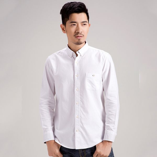 new men's long sleeve shirt korean slim fit cotton oxford spinning shirt men's all-around solid color, White;black
new men's long sleeve shirt korean slim fit cotton oxford spinning shirt men's all-around solid color, White;black