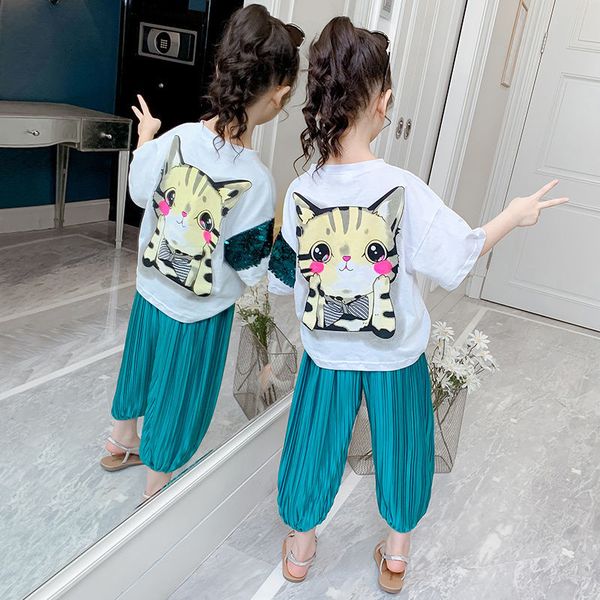 2020 summer 2 pieces children toddler kids clothes set little baby girls short sleeve t shirt+ pants girl outfit clothing set, White
2020 summer 2 pieces children toddler kids clothes set little baby girls short sleeve t shirt+ pants girl outfit clothing set, White