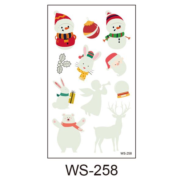 eco-friendly christmas day fawn children's luminous tattoo stickers party party atmosphere props tattoo
eco-friendly christmas day fawn children's luminous tattoo stickers party party atmosphere props tattoo