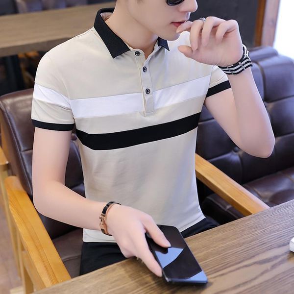 men's fashion trend casual cotton t-shirt, White;black
men's fashion trend casual cotton t-shirt, White;black