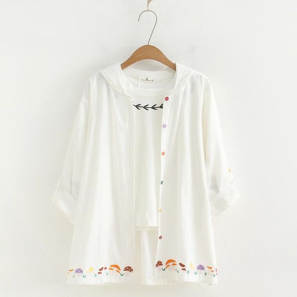 vintage mori girl blouse 2020 hooded spring cotton big size thin long sleeve cardigan sunscreen female fashion coat yoyikamomo, White
vintage mori girl blouse 2020 hooded spring cotton big size thin long sleeve cardigan sunscreen female fashion coat yoyikamomo, White