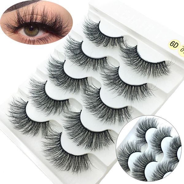 5pairs 6d faux mink hair false eyelashes natural long full strip cross lashes extension handmade eye cosmetics makeup tools
5pairs 6d faux mink hair false eyelashes natural long full strip cross lashes extension handmade eye cosmetics makeup tools