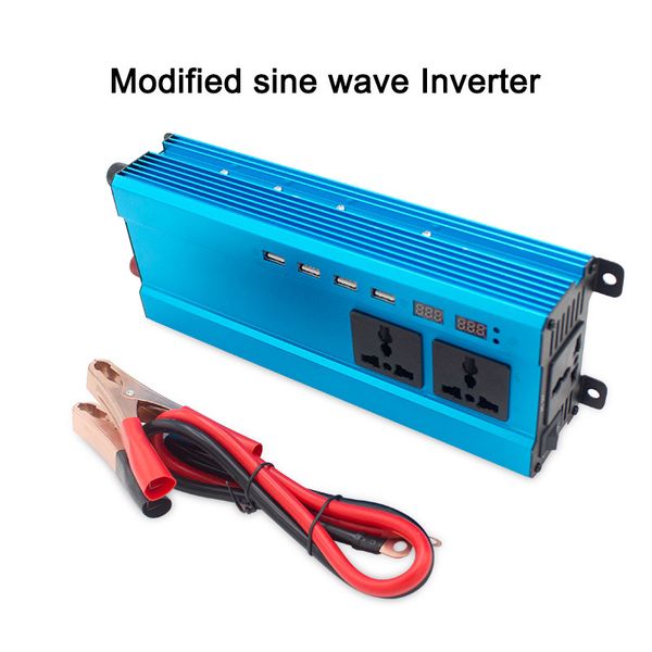 1300w/ 6000wa4usb 3ac socket dc 12v to ac 220v portable car power inverter charger converter adapter modified sine wave
1300w/ 6000wa4usb 3ac socket dc 12v to ac 220v portable car power inverter charger converter adapter modified sine wave
