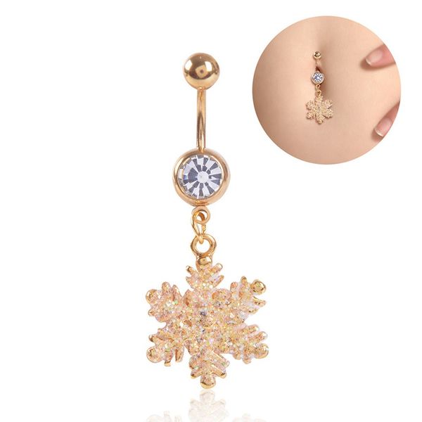 golden snow flower shaped stainless steel buckle gold color piercing navel belly button ring for christmas gift, Slivery;golden
golden snow flower shaped stainless steel buckle gold color piercing navel belly button ring for christmas gift, Slivery;golden