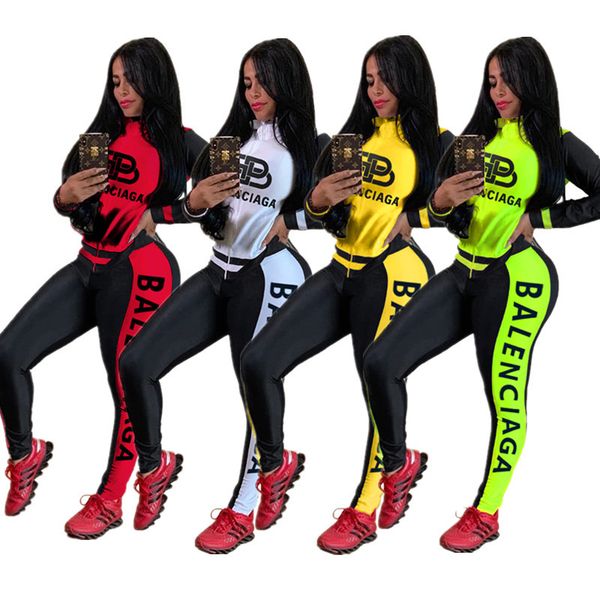 women ba letter two piece outfits long sleeve jacket hoodies + pants leggings clothing suit autumn zipper sportswear sports set s-3xl, White
women ba letter two piece outfits long sleeve jacket hoodies + pants leggings clothing suit autumn zipper sportswear sports set s-3xl, White