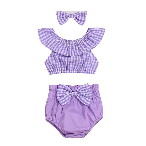 summer baby girl casual off-shoulder plaid print briefs shorts with headband outfits set baby clothes v, White
summer baby girl casual off-shoulder plaid print briefs shorts with headband outfits set baby clothes v, White