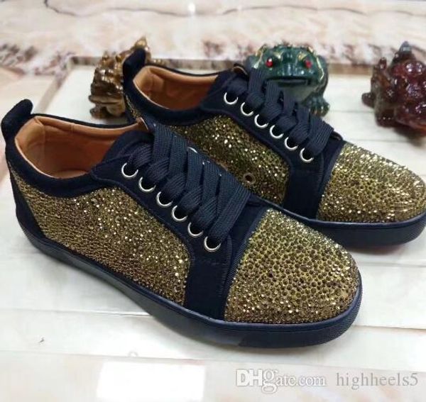 high 2018 pink purple colorful glitter leather gold line men red bottom shoes for women designer casual shoes fashion sneakers, Black
high 2018 pink purple colorful glitter leather gold line men red bottom shoes for women designer casual shoes fashion sneakers, Black