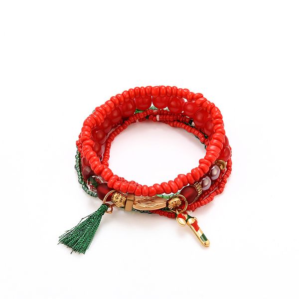 new bracelet women christmas new multilayer bracelet fringe cane pendant christmas jewelry party gift for girl, Black
new bracelet women christmas new multilayer bracelet fringe cane pendant christmas jewelry party gift for girl, Black