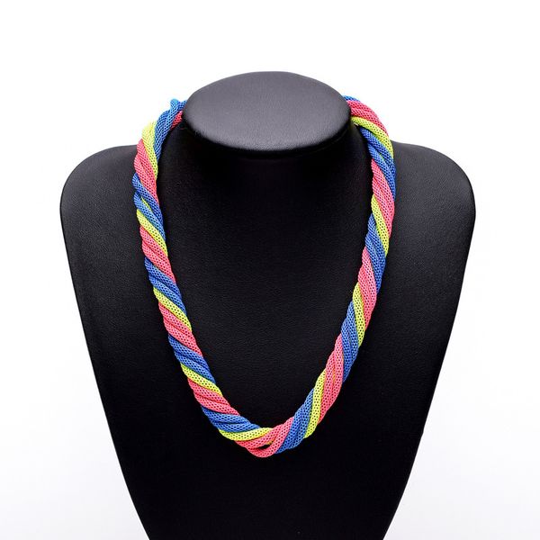new fashion women statement necklace punk necklaces charm party multicolor necklace chain luxury choker collar, Silver
new fashion women statement necklace punk necklaces charm party multicolor necklace chain luxury choker collar, Silver
