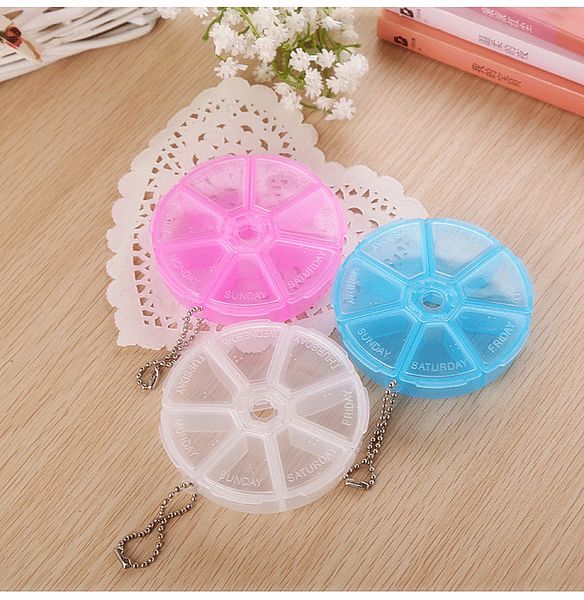 7 day weekly round plastic pill medicine organizer dispenser travel holder tablet box container boxes ing
7 day weekly round plastic pill medicine organizer dispenser travel holder tablet box container boxes ing