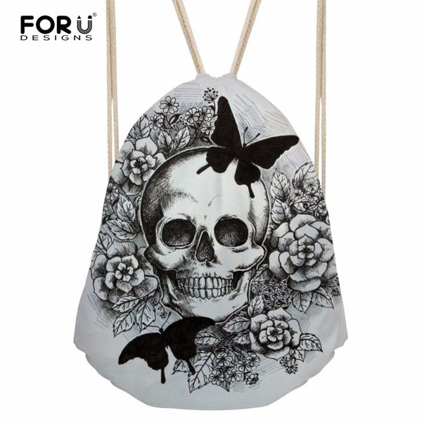 forudesigns women's punk skull prints drawstring bag women boys male tote string shoulder backpacks small kids girls school bags
forudesigns women's punk skull prints drawstring bag women boys male tote string shoulder backpacks small kids girls school bags
