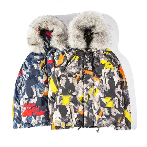 2020 camouflage detachable fur collar hooded loose men's jacket men's casual loose cotton jacket, Black
2020 camouflage detachable fur collar hooded loose men's jacket men's casual loose cotton jacket, Black