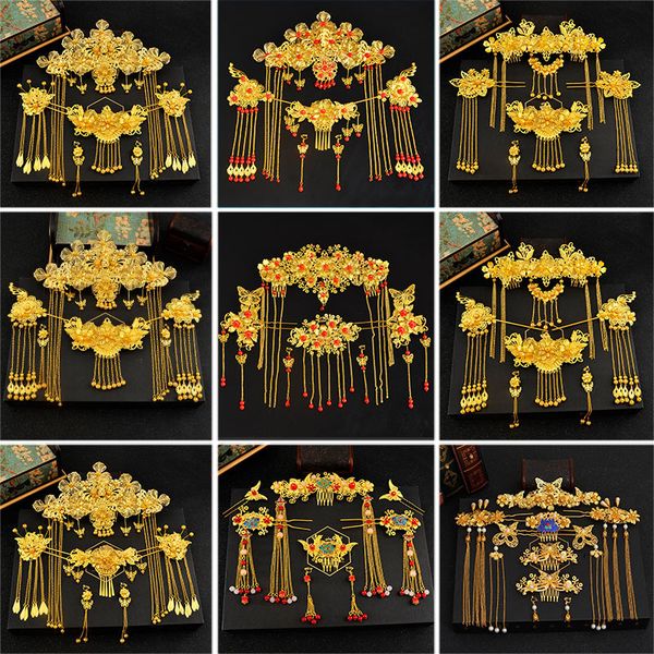 traditional chinese hair accessories style vintage chinese headdress headpiece gold chinese hair jewellery bridal crown ornament, Golden;white
traditional chinese hair accessories style vintage chinese headdress headpiece gold chinese hair jewellery bridal crown ornament, Golden;white