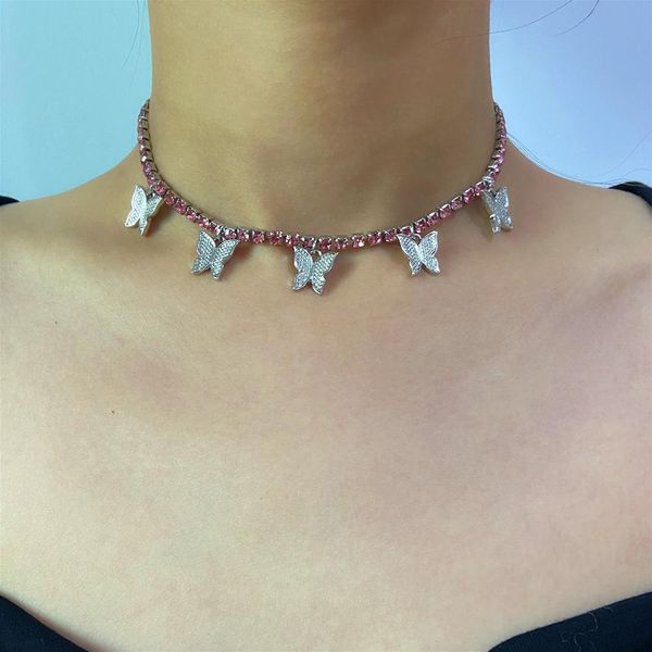 diezi fashion butterfly pendant necklaces 2020 luxury simple chain choker clavicle necklaces women statement crystal jewelry, Silver
diezi fashion butterfly pendant necklaces 2020 luxury simple chain choker clavicle necklaces women statement crystal jewelry, Silver