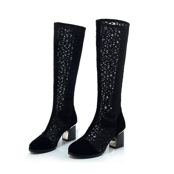 2020 new women shoes summer boots transparent high heels knee boots ladies shoes woman square heel boot mesh big size 42 43, Black
2020 new women shoes summer boots transparent high heels knee boots ladies shoes woman square heel boot mesh big size 42 43, Black