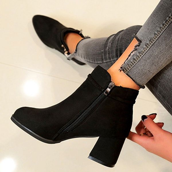 women's ankle boots buckle zipper square heels pointed toe ankle boots for women crystal padent elegant winter women, Black
women's ankle boots buckle zipper square heels pointed toe ankle boots for women crystal padent elegant winter women, Black