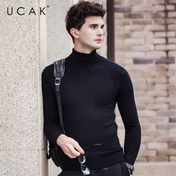 ucak brand 100% merino wool sweater men 2019 autumn winter new arrival fashion turtleneck cashmere pull homme pullover men u3058, White;black
ucak brand 100% merino wool sweater men 2019 autumn winter new arrival fashion turtleneck cashmere pull homme pullover men u3058, White;black