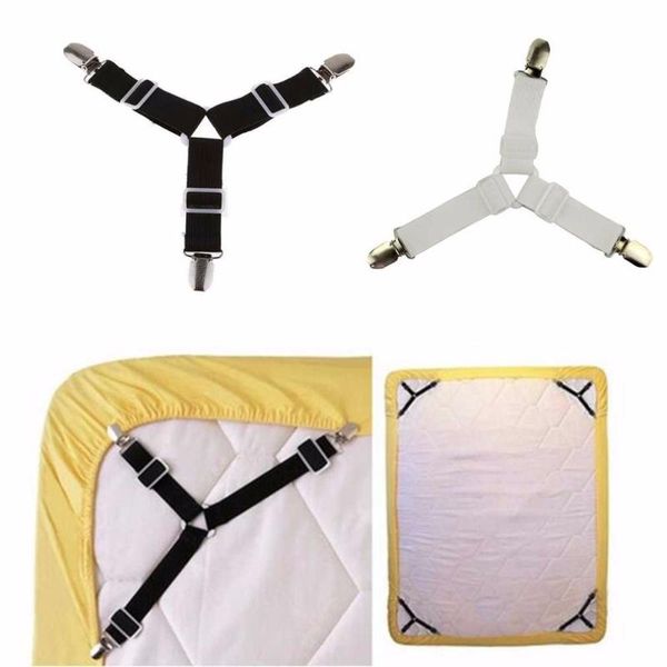 new 4pcs adjustable triangular bed mattress sheet metal clips grippers straps table cloth fasten suspender fastener holder
new 4pcs adjustable triangular bed mattress sheet metal clips grippers straps table cloth fasten suspender fastener holder