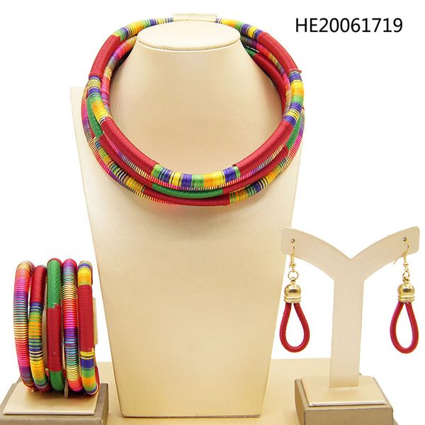 yulaili multicolor multilayer charm choker earrings bracelet african jewelry sets for women rope magnetism button bijoux jewellery, Black
yulaili multicolor multilayer charm choker earrings bracelet african jewelry sets for women rope magnetism button bijoux jewellery, Black