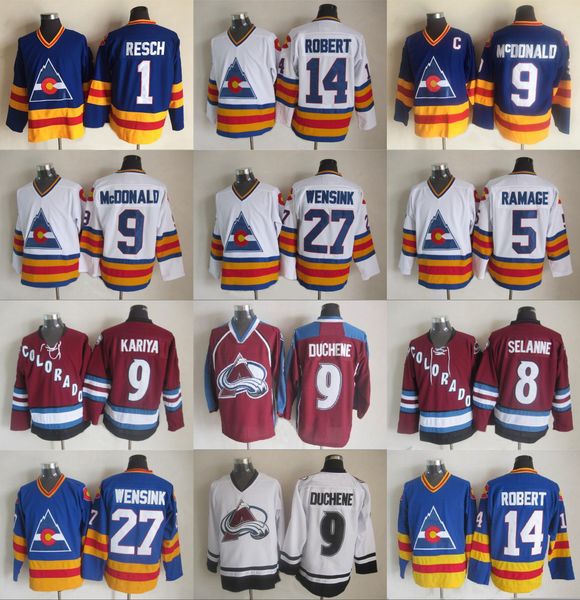 27 John Wensink Colorado Hockey Jerseys 9 Lanny McDonald 5 Rob Ramage 14 Rene Robert 1 Glenn Chico 8 Teemu Selanne Youth Women Man
27 John Wensink Colorado Hockey Jerseys 9 Lanny McDonald 5 Rob Ramage 14 Rene Robert 1 Glenn Chico 8 Teemu Selanne Youth Women Man