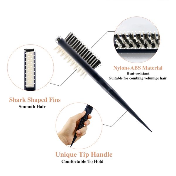 professional instant curly hairstyle fluffy shark back comb hair styling smooth volumia comb hair styling comb, Silver
professional instant curly hairstyle fluffy shark back comb hair styling smooth volumia comb hair styling comb, Silver