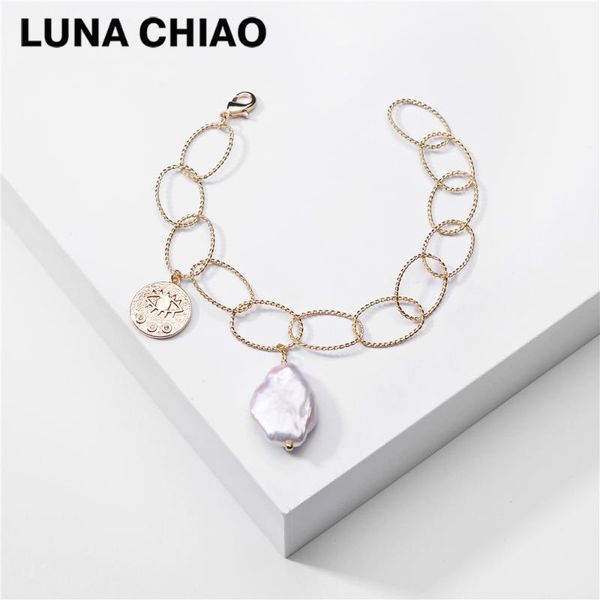 chiao 2020 trendy baroque fresh water pearl coin charm bracelet- oval metal chain link bracelets for women, Black
chiao 2020 trendy baroque fresh water pearl coin charm bracelet- oval metal chain link bracelets for women, Black
