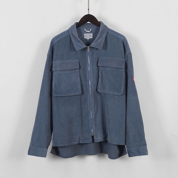 version 2020 c.e corduroy zip shirt jacket men women cavempt oversized turn-down collar extended jacket cargo coats men, Black;brown
version 2020 c.e corduroy zip shirt jacket men women cavempt oversized turn-down collar extended jacket cargo coats men, Black;brown
