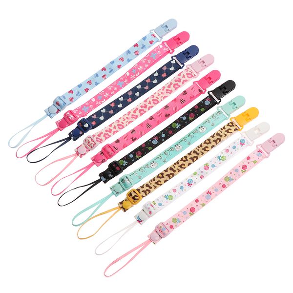 1 pc baby pacifier clips chain cartoon ribbon dummy nipple belt teether lanyard teat cord for baby oral care soother chain
1 pc baby pacifier clips chain cartoon ribbon dummy nipple belt teether lanyard teat cord for baby oral care soother chain