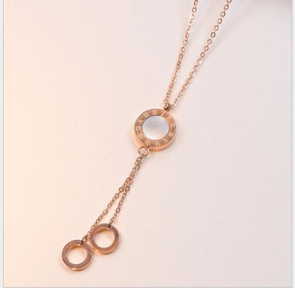 korean round shell roman digital necklace women 18k rose gold short chain black and white shell clavicle chain, Silver
korean round shell roman digital necklace women 18k rose gold short chain black and white shell clavicle chain, Silver