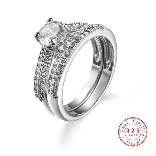 2019 elegant wedding engagement rings set 2 pcs 925 silver anniversary accessories with full shiny cubiz zircon stone for femme
2019 elegant wedding engagement rings set 2 pcs 925 silver anniversary accessories with full shiny cubiz zircon stone for femme