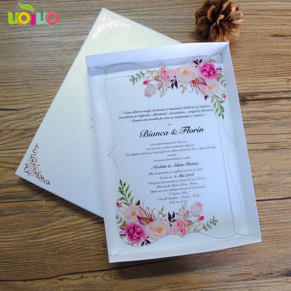 nice flower acrylic wedding invitation card customize design luxury invitatons with box
nice flower acrylic wedding invitation card customize design luxury invitatons with box