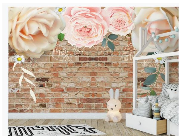 3d murals wallpaper for living room 3d stereo brick wall rose flower flower vine background wall wallpaper
3d murals wallpaper for living room 3d stereo brick wall rose flower flower vine background wall wallpaper