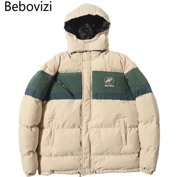 bebovizi harajuku winter padded warm outwear hip hop hooded jacket coat streetwear men color block puffer parkas windbreaker, Black
bebovizi harajuku winter padded warm outwear hip hop hooded jacket coat streetwear men color block puffer parkas windbreaker, Black