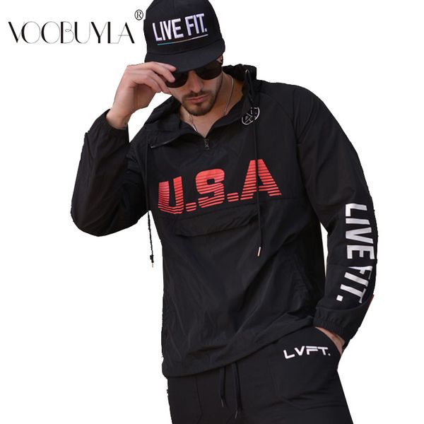 voobuyla men running jacket sports fitness long sleeves hooded zipper gym soccer basketball outdoor training run jogging jackets, Black;red
voobuyla men running jacket sports fitness long sleeves hooded zipper gym soccer basketball outdoor training run jogging jackets, Black;red