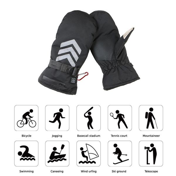 heated gloves mitten waterproof rechargeable lithium battery powered electric touch screen heating gloves for skiing hiking warm, Black
heated gloves mitten waterproof rechargeable lithium battery powered electric touch screen heating gloves for skiing hiking warm, Black