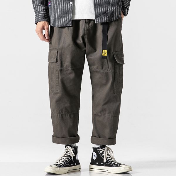 men big pocket straight cargo pants loose casual vintage streetwear hip hop harem trousers male wide leg pants jogger sweatpants, Black
men big pocket straight cargo pants loose casual vintage streetwear hip hop harem trousers male wide leg pants jogger sweatpants, Black