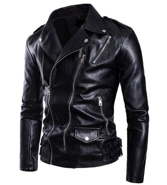 m-5xl 2019 spring men's new fashion jacke personalized locomotive lapel multi-zip pu jacket, Black
m-5xl 2019 spring men's new fashion jacke personalized locomotive lapel multi-zip pu jacket, Black