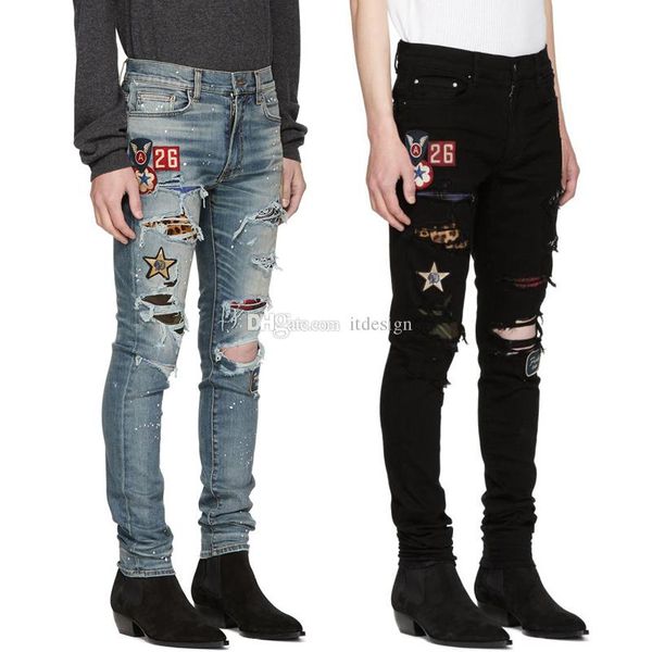 популярная уличная мода мужские джинсы изношенные slim fit отбеливатель выцветание хорошее качество джинсовые брюки мужчины, Blue
популярная уличная мода мужские джинсы изношенные slim fit отбеливатель выцветание хорошее качество джинсовые брюки мужчины, Blue