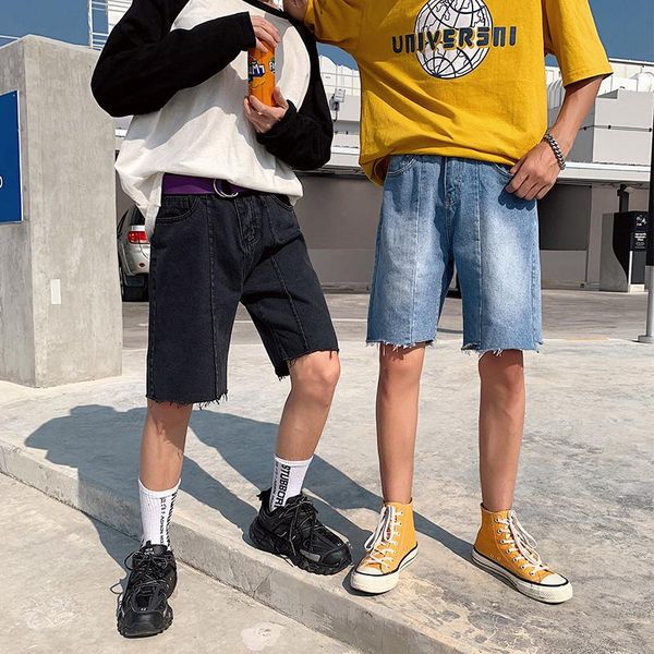 2019 summer explosions loose shorts trend jeans casual five pants streetwear calca masculina recommend knee, Blue
2019 summer explosions loose shorts trend jeans casual five pants streetwear calca masculina recommend knee, Blue