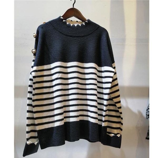 1125 2020 осень женщины свитер обычная длинный рукав круглый вырез панелями бренд свитер женская одежда полосатый renjie, White;black
1125 2020 осень женщины свитер обычная длинный рукав круглый вырез панелями бренд свитер женская одежда полосатый renjie, White;black