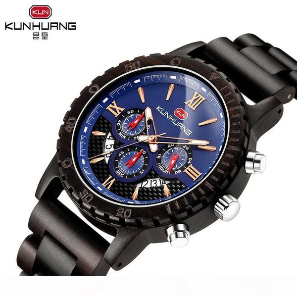 kunhunag men's creative full wooden watch luxury luster dial chronograph wood quartz-watch casual sport clock relogio masculino
kunhunag men's creative full wooden watch luxury luster dial chronograph wood quartz-watch casual sport clock relogio masculino