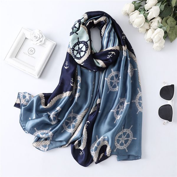 High Archives Scarf Navy Wind Decoration Super Silk Scarf Popular Keep Warm Sunscreen Sunshade Shawl Woman
High Archives Scarf Navy Wind Decoration Super Silk Scarf Popular Keep Warm Sunscreen Sunshade Shawl Woman